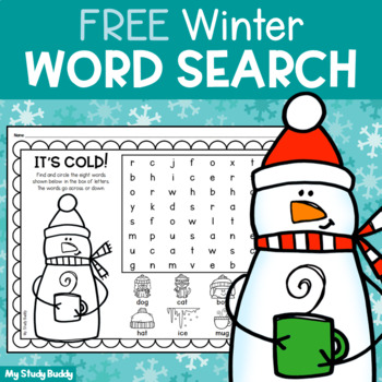 Free Winter Word Search Printable