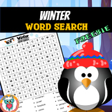 Winter Word Search Puzzle Activity FREE