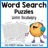 Winter Word Search Activities with Winter Vocabulary