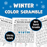 Winter Word Search | Coloring Pages | Word Scramble | Unsc