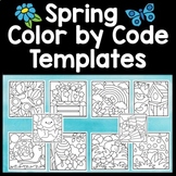 Spring Color by Code/Sight Words/Number Templates {10 Clip