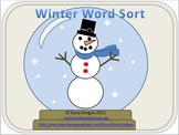 Winter Word Sort Activity (Nouns and Verbs)