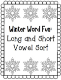 Winter Word Sort | Long and Short Vowels | CVC and CVCe wo