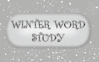 Preview of Winter Word Study