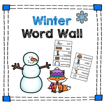 Winter Word Wall Pack (professor feito) - Twinkl