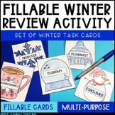 Winter Word Wall Activity for Unit Review - Winter Coloring Cards