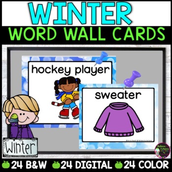 Preview of Winter Word Wall Cards