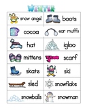 Winter Word Wall and Picture Dictionary