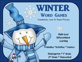 Preview of Winter Word Work