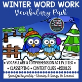 Winter Word Work Activities | Vocabulary Context Clues and
