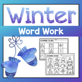 Winter Word Work - Phonics Games and Printables for Kindergarten
