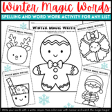 Winter Word Work Spelling Activity for Any Spelling List -