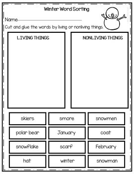 winter printables free literacy and science worksheets distance learning
