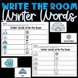 Winter Words Write The Room | Winter Literacy Center | Sco