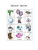 Winter Words for Writing Center