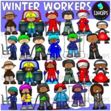 Winter Workers Clip Art Set {Educlips Clipart}