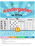 Kindergarten/ 1st-Winter Worksheet Pack- Grade Winter Deco