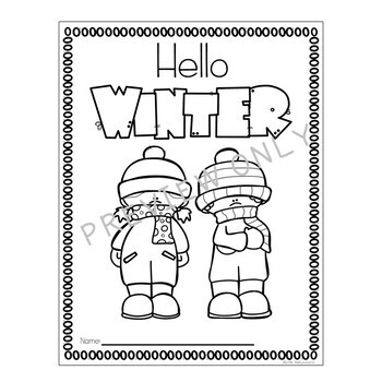 Winter Worksheets and Printables for PreK and Kindergarten | TpT
