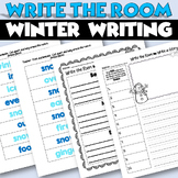 Winter Write The Room to Write A Story Activity - Compound Words