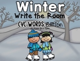 Winter Write the Room - CVC Words Edition