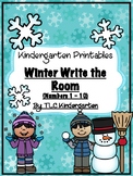 Winter Write the Room: Math Activity