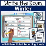 Winter Write the Room - for Literacy Centers
