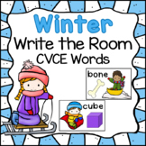 Winter Write the Room with CVCE Words