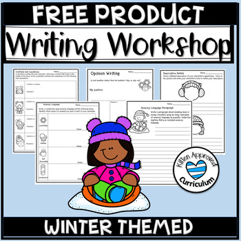 Preview of Winter Writing Activities Prompts and Paper