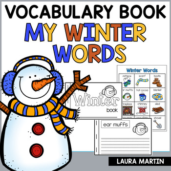 Preview of Winter Writing Book - Winter Vocabulary - Winter Word Bank - January Words