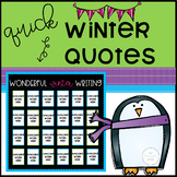 Winter Writing Bulletin Board
