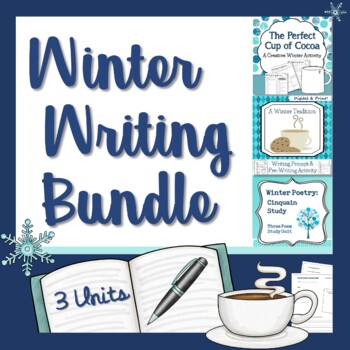 Preview of Winter Writing Bundle - Distance Learning