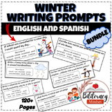 Winter Writing Center Bundle - English and Spanish