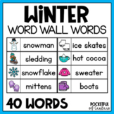 Winter Writing Centers | Winter Word Wall Cards FREE
