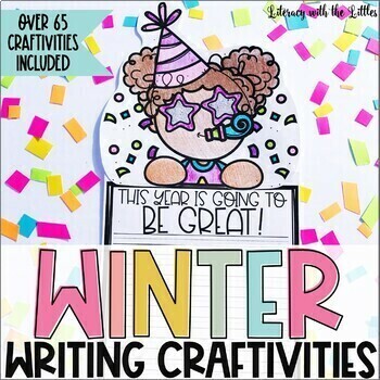 Preview of Winter Writing Craftivity | Christmas, Holidays Around the World & 100th Day