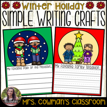 Preview of Winter Writing Crafts