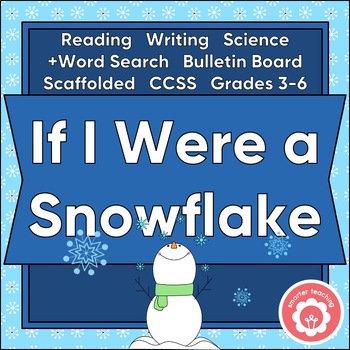 Preview of Winter Fictional Narrative Writing Science and Word Search CCSS Grades 3-6