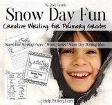 Winter Writing Idea - Snow Day Fun (Primary)