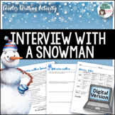 Winter Writing - Interview With A Snowman - DIGITAL ACTIVITY
