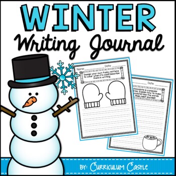 Preview of Winter Writing Journal {K-2} NO PREP