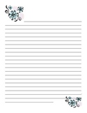Winter Writing Lined Paper