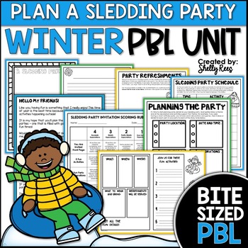 Preview of Winter Writing PBL | Winter Opinion Writing Prompts Project