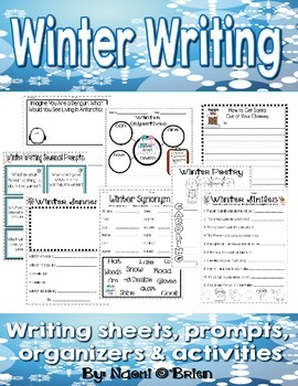 Preview of Winter Writing Pack for 1st and 2nd!