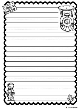 Winter Writing Paper by Little Minds and Hearts TpT