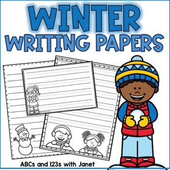 Preview of FREE Winter Writing Papers