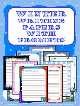 Winter Writing Paper with Prompts by La-Nette Mark | TpT