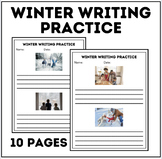 Winter Writing Practice With Picture Prompts | Sentence Pr