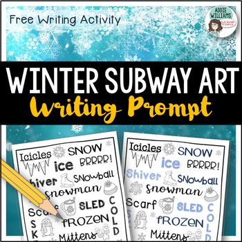 Preview of Winter Writing Prompt Activity