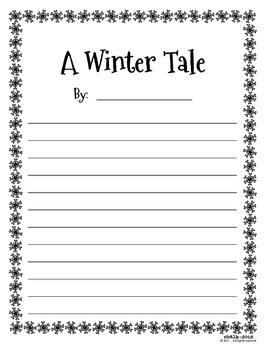 Winter Writing Prompt FREEBIE by ChalkDots | Teachers Pay Teachers