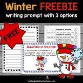 Winter Writing Prompt FREEBIE