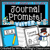Winter Writing Prompts! (Winter Journals!) December, Janua